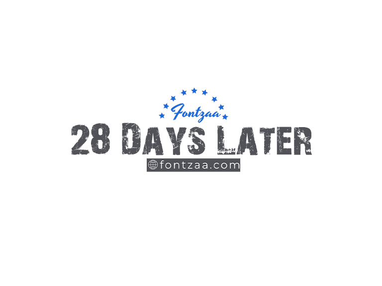 28 days later font download for photoshop