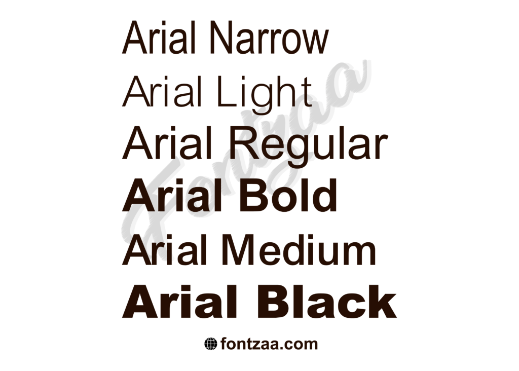 Arial Font Family Download