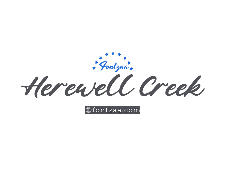 Herewell Creek Font Download