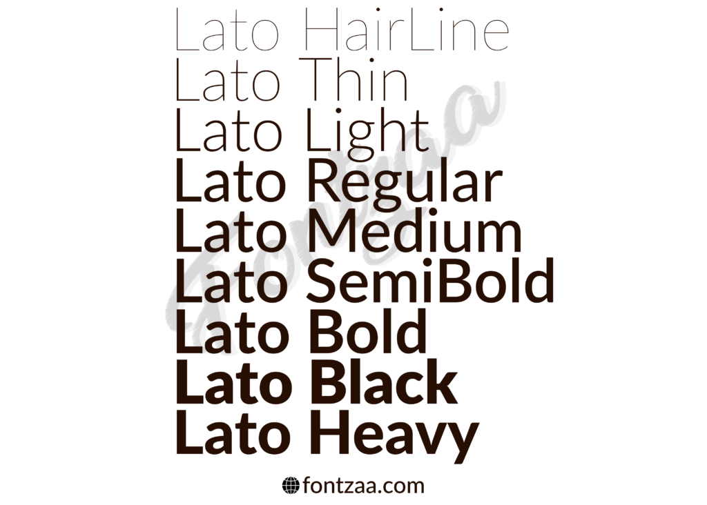 Lato Font Family Download