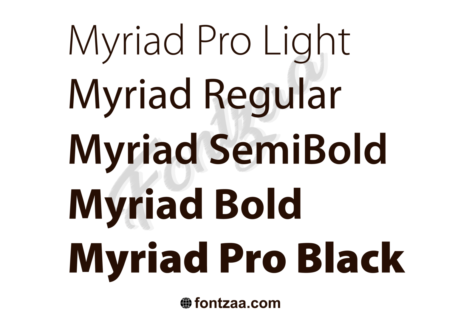 download myriad pro font mac free