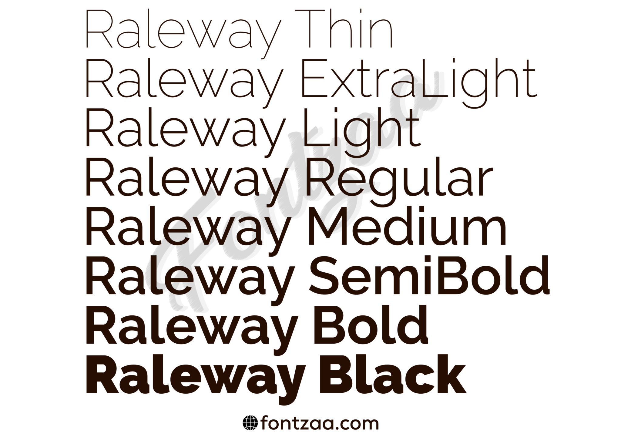 raleway font download illustrator