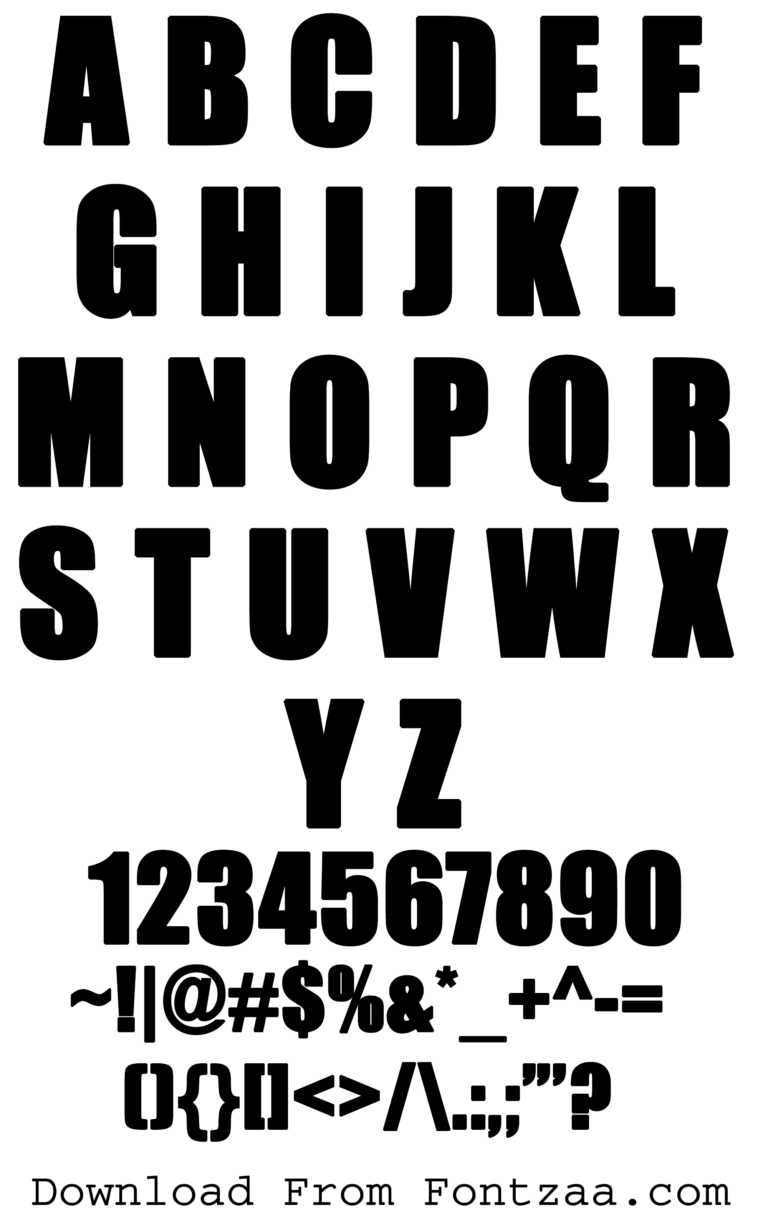 Impact Font Fontzaa Exclusive Fonts Library