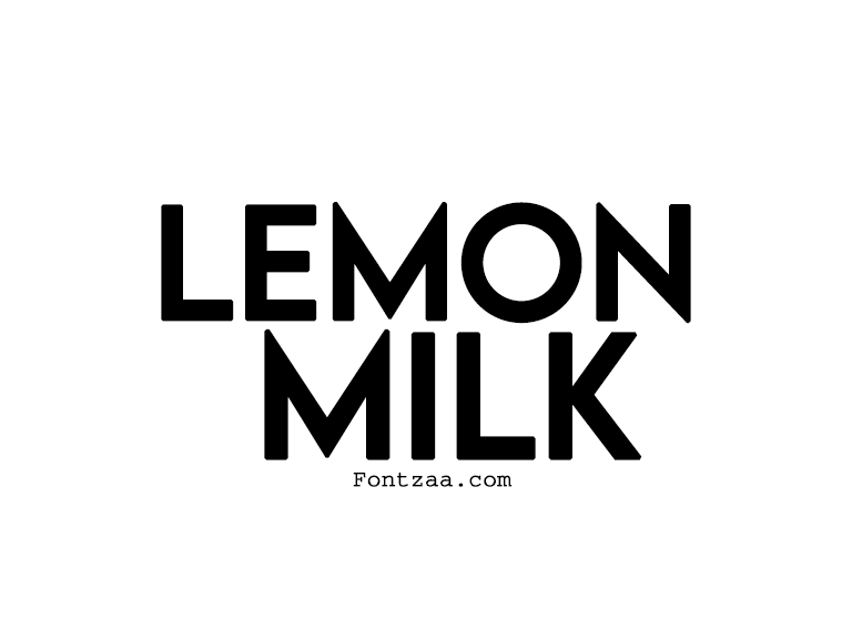 Lemon Milk Font