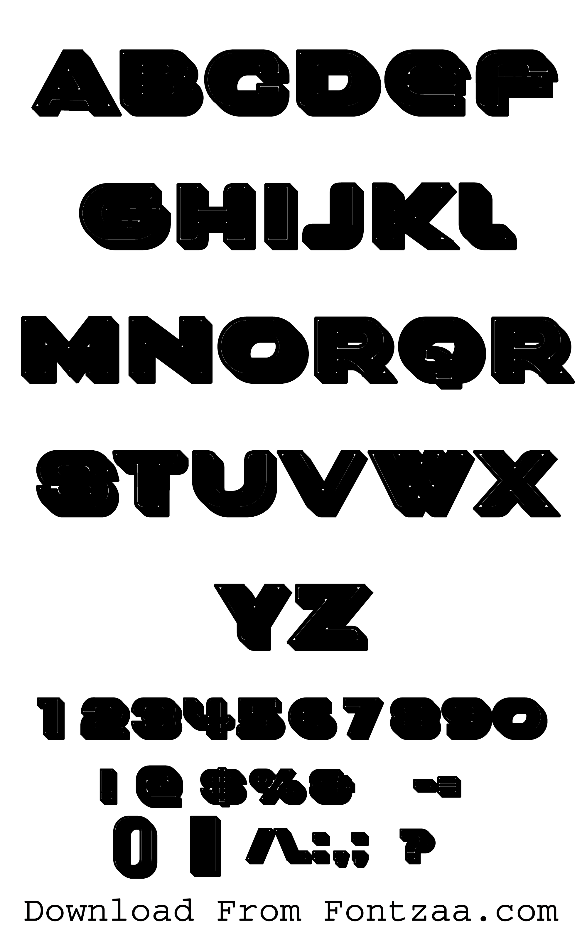 Notinch Font - Fontzaa - Fonts Free Download