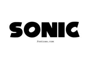 Sonic Font - Fontzaa - Exclusive Fonts Library