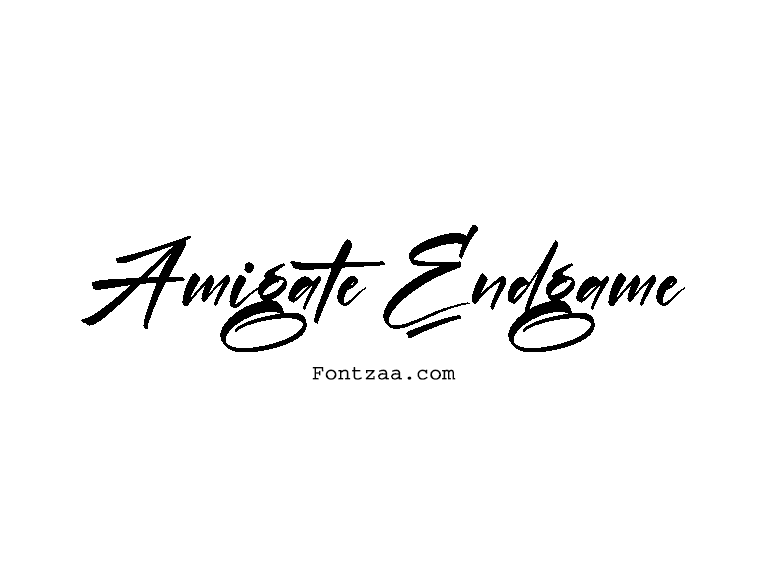Amigate Endgame Font