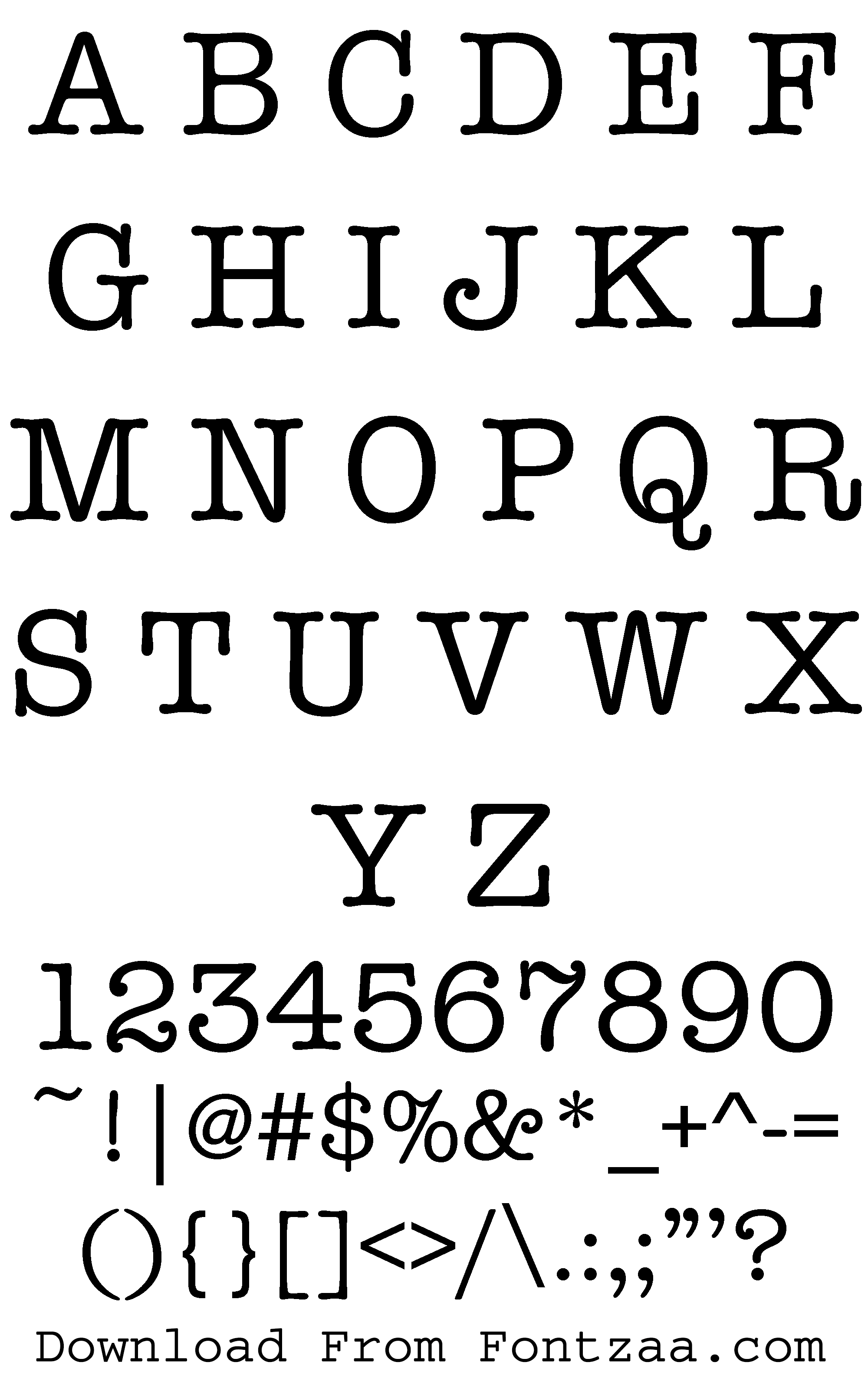 american typewriter font free download for mac
