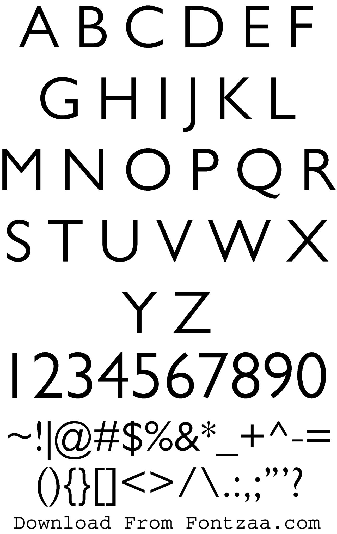 Gill Sans Font - Fontzaa - Exclusive Fonts Library