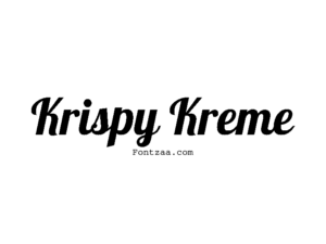 Krispy Kreme Font - Fontzaa - Exclusive Fonts Library