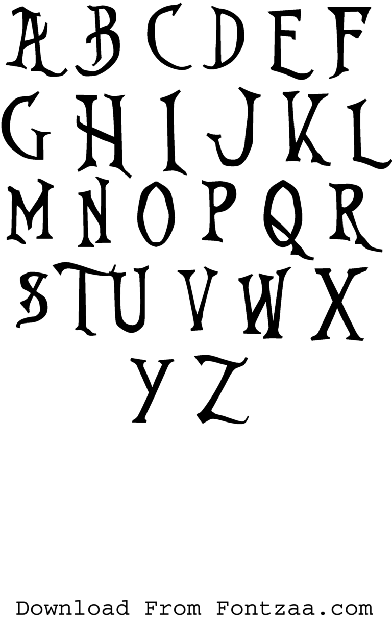 Nightmare Before Christmas Font Fontzaa Exclusive Fonts Library