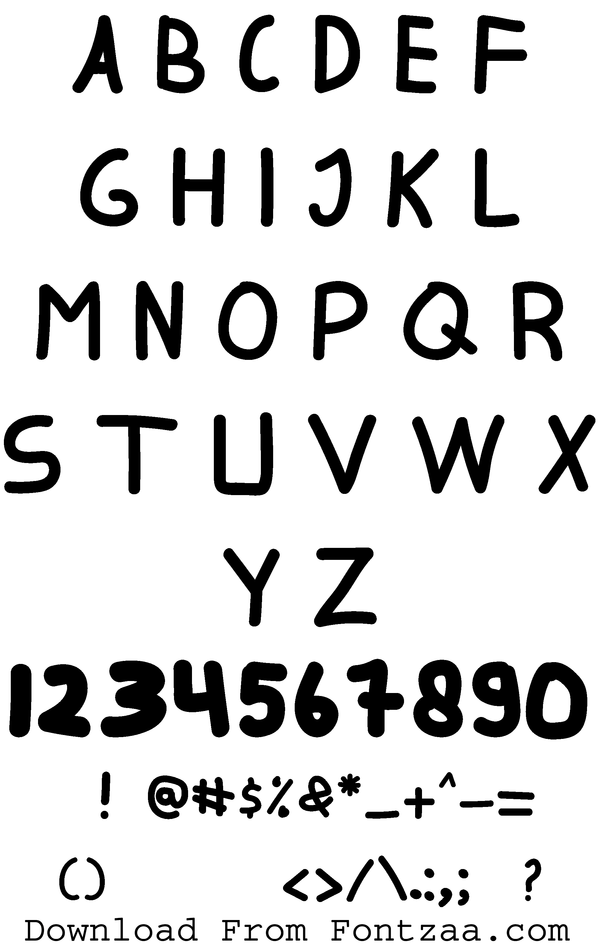 Winnie the Pooh Font - Fontzaa - Exclusive Fonts Library