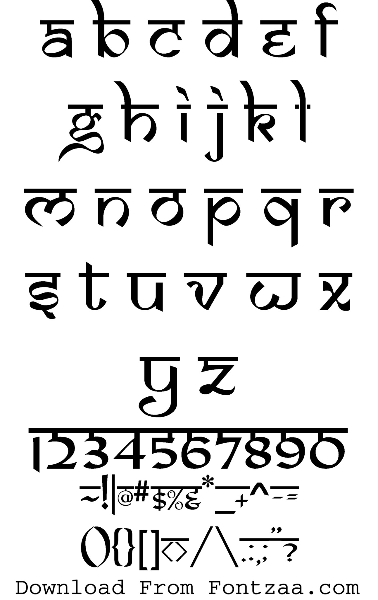 Samarkan font - Fontzaa - Exclusive Fonts Library