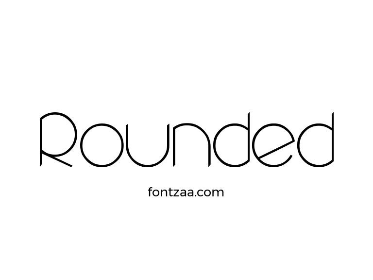 Rounded Font - Fontzaa - Exclusive Fonts Library