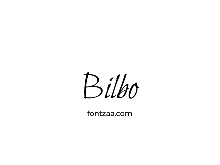 Bilbo Font - Fontzaa - Exclusive Fonts Library