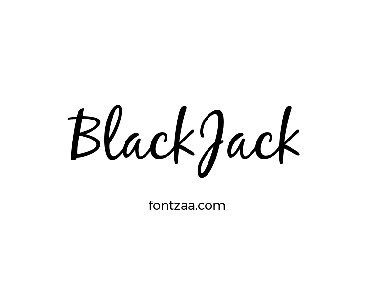 BlackJack Font - Fontzaa - Exclusive Fonts Library