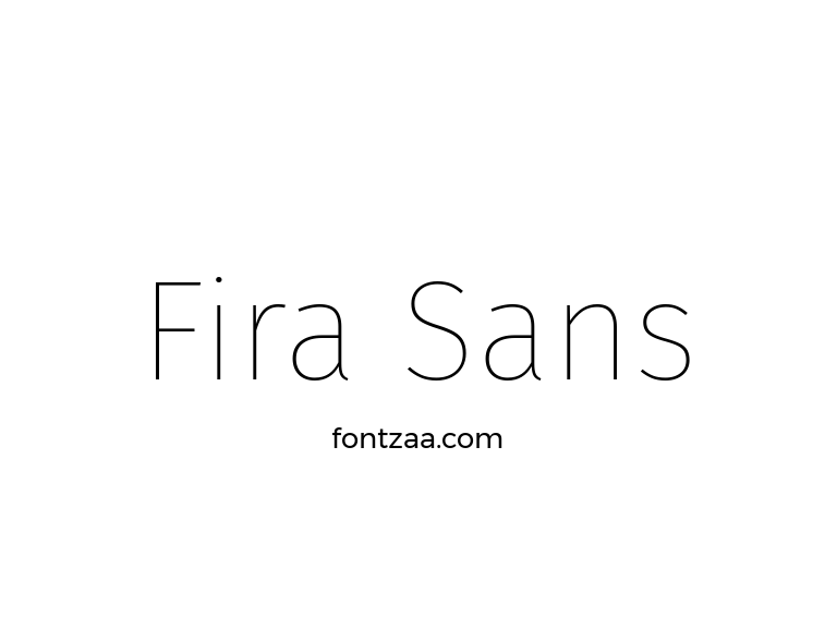 Fira Sans Font - Fontzaa - Exclusive Fonts Library