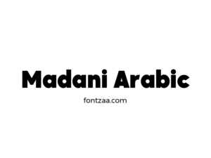 Madani Arabic Font - Fontzaa - Exclusive Fonts Library